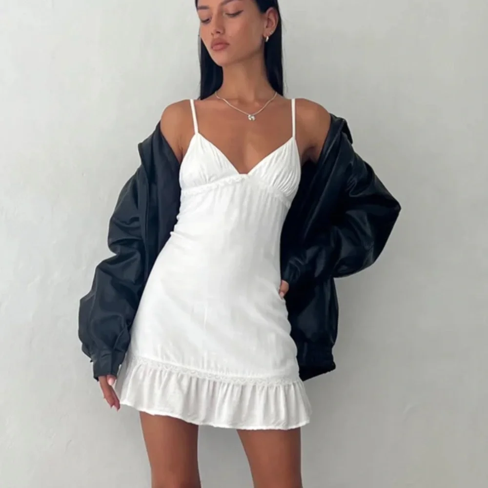 Motel Rocks White Tavita Frill Mini Dress - Picture 5 of 8